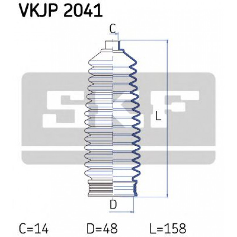 VKJP 2041 SKF - Пильовик привідного валу